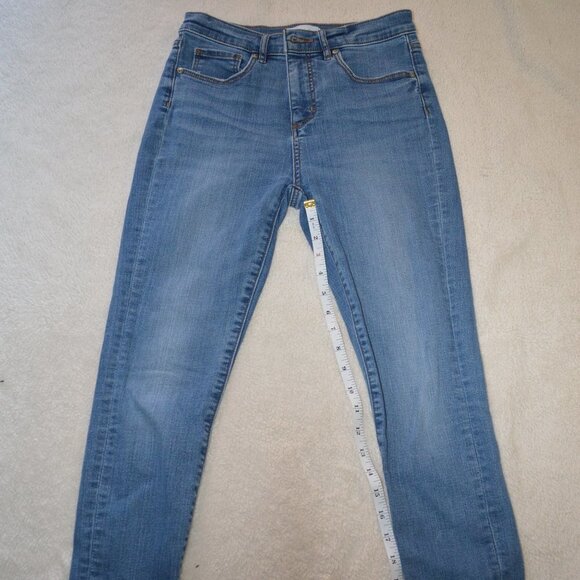 LOFT JEANS HIGH WAIST SKINNY 26/2 RAW HEM - Picture 6 of 9
